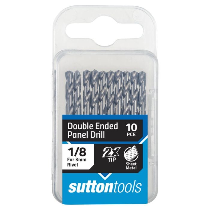 Sutton 1/8" Double Ended Panel Drill Bit - 10 Pack