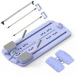 Advwin 9 in 1 Pilates Reformer Machine with Sliding Board Pilate Bar Purple