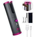 Lenoxx Cordless Ceramic Automatic Hair Curler for Portable Hair Styling