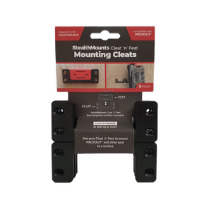 StealthMounts Black Mounting Cleats - 6 Pack