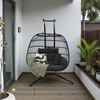Snug Steel Hanging Chair - Black