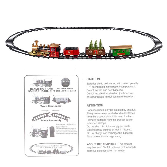 Lifebay Christmas Village Train Set