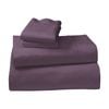 1000 Thread Count Cotton Rich Double Bed Sheet Set 4 Piece, Soft Feel Microfibre Blend, Solid Colour- Lilac