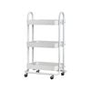 Artiss 3 Tiers Storage Trolley Storage Cart White