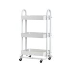 Artiss 3 Tiers Storage Trolley Storage Cart White