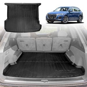 Heavy Duty TPE Cargo Mat Boot Liner Cover Luggage Tray for Audi Q7 SQ7 2015-Onwards