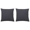 2PK Bianca Kahlani Charcoal Polyester European Pillowcase 65x65cm