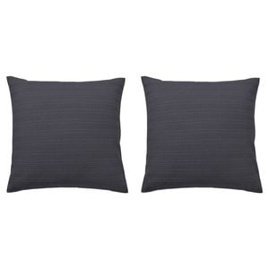 2PK Bianca Kahlani Charcoal Polyester European Pillowcase 65x65cm