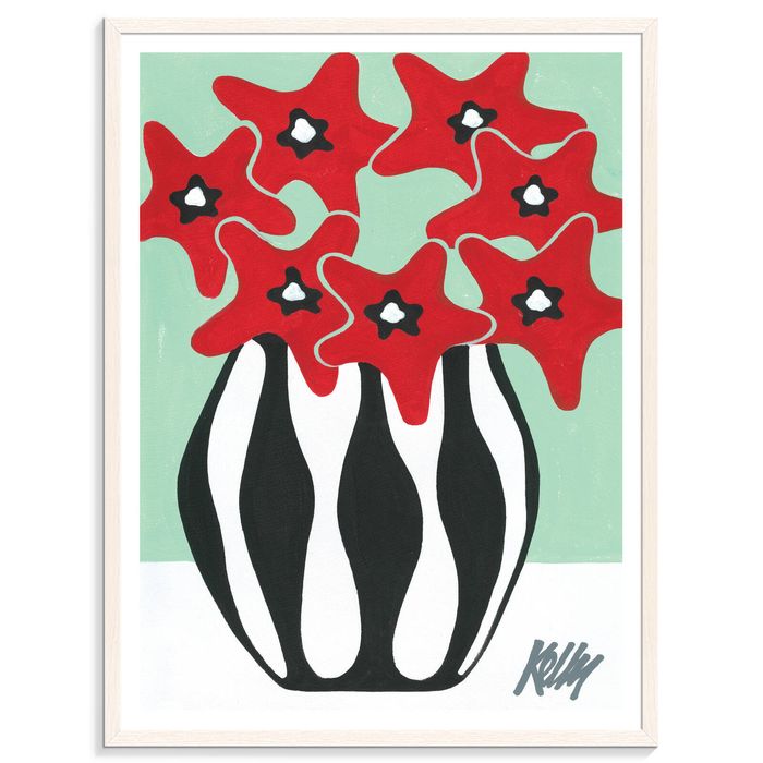 Artist Lane "Carousel" by Kelly - 76x102cm White Framed Print