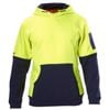 Hard Yakka Hi-Vis Hoodie Yellow and Navy Two Tone - XL Yellow