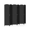 Costway 6-panel Foldable Privacy Screen Freestanding Room Divider Screen Wall Black