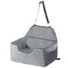 VEVOR Dog Booster Car Seat Gray for Medium Large up to 24.9 kg