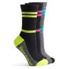Hard Yakka Multi-Coloured Women's Crew 3 Pack Work Socks - Size 3-8