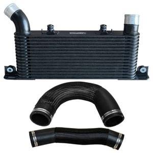 Upgrade Aluminium 64mm Intercooler & Hoses For Mitsubishi Pajero Nm / Np 4m41 3.2l 2000-2006