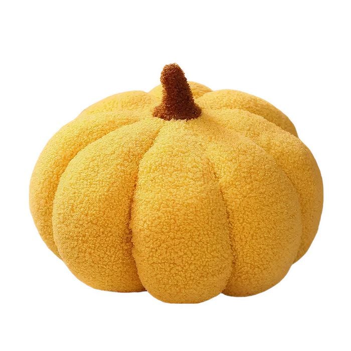 Anyhouz Throw Pillows Yellow Pumpkin Plush Toy 28cm