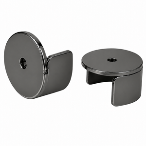 Pillar 25mm Gun Metal Grey Curtain Rod Stirrup Bracket