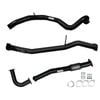 Ignite Exhausts Dump Pipe Back For Nissan Gu Patrol 4.2l Turbo Diesel Wagon 3" / Pipe Only Black Aluminised Steel