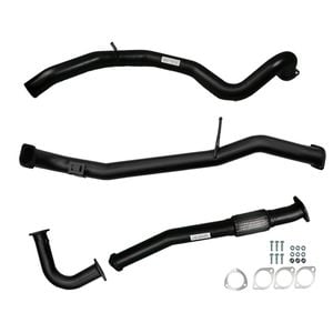 Ignite Exhausts Dump Pipe Back For Nissan Gu Patrol 4.2l Turbo Diesel Wagon 3" / Pipe Only Black Aluminised Steel