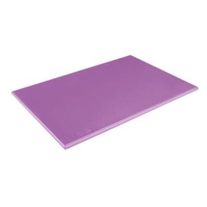 Hygiplas Chopping Board High Density Purple 450x300x12mm Commercial Kitchen Food Prep