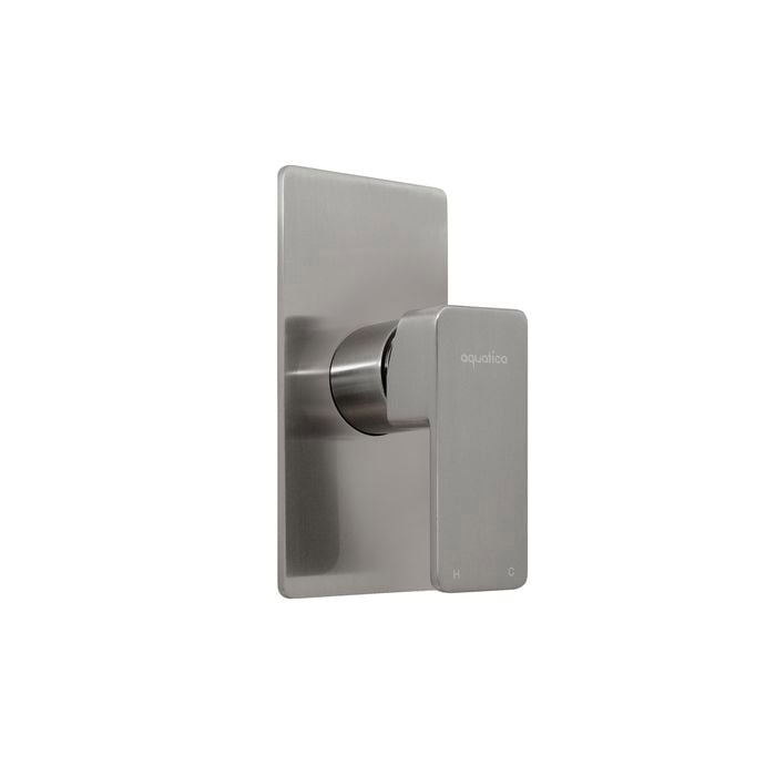 Aquatica Metalique Brushed Nickel Shower Mixer - All Pressure