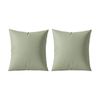 2pk Renee Taylor 400tc Egyptian Cotton European Pillowcase Green 65x65cm