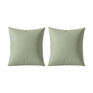2pk Renee Taylor 400tc Egyptian Cotton European Pillowcase Green 65x65cm