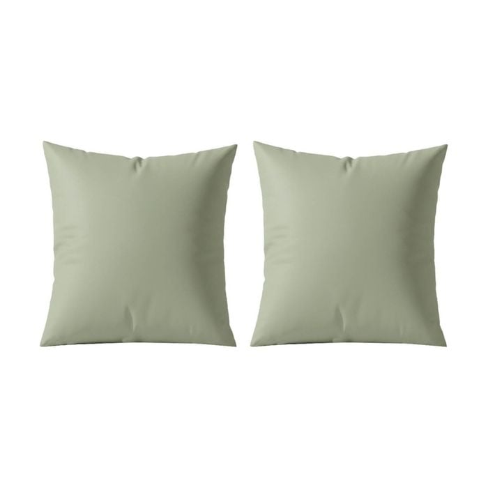 2pk Renee Taylor 400tc Egyptian Cotton European Pillowcase Green 65x65cm