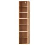 Artiss 7 Tiers Bookshelf Bookcase Pine 1 x 7 Storage Unit