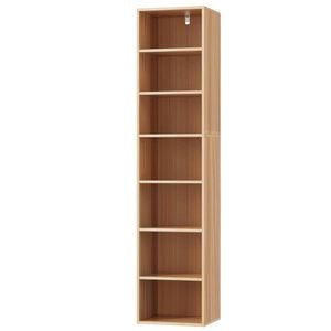 Artiss 7 Tiers Bookshelf Bookcase Pine 1 x 7 Storage Unit