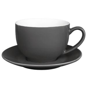 Olympia Cappuccino Cup Cafe Charcoal 340ml 12 Pack Coffee Cups Tableware