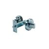 Sylvan Bathroom Turn&Bolt Round Back Plate Satin Nickel Plate