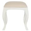 Queen Anne Stool for Dressing Table (White)