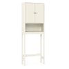 Costway Display Rack Storage Cabinet Shelf W/fluted Doors Bottom Bar