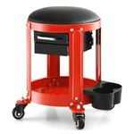 Costway Workshop Creeper Seat Rolling Mechanic Stool Garage Repair Trolley