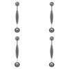 4PK Appetito Stainless Steel Double Melon Baller w/ Soft Grip