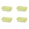 2x 2pc LocknLock Fresh Block 760ml Food Storage Container Set 20.6x14.6cm Green