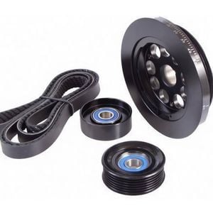 Powerbond 20% Underdrive Pulley Kit For Ford Barra 182 190 195 E-gas Ecolpi 240t 245t 270t 4.0l I6