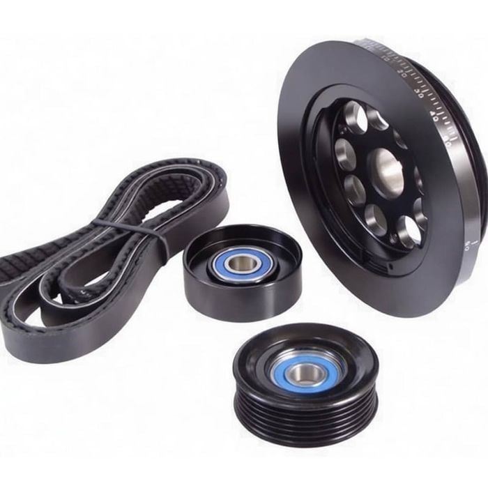 Powerbond 20% Underdrive Pulley Kit For Ford Barra 182 190 195 E-gas Ecolpi 240t 245t 270t 4.0l I6