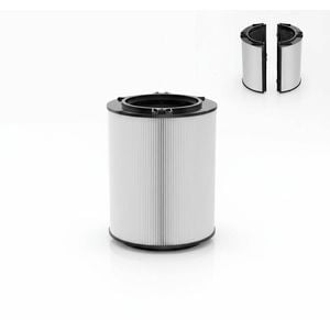 2-in-1 HEPA+Carbon Filter for Dyson HP04 TP04 DP04 PH04 HP09 TP09 HP07 TP07 HP06 TP06 - H13 Grade True HEPA Replacement (Black)