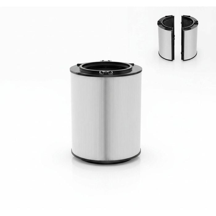 2-in-1 HEPA+Carbon Filter for Dyson HP04 TP04 DP04 PH04 HP09 TP09 HP07 TP07 HP06 TP06 - H13 Grade True HEPA Replacement (Black)