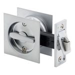 Gainsborough Satin Chrome Square Privacy Sliding Cavity Door Set
