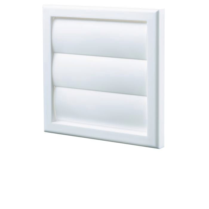 Blauberg 100mm White Square Gravity Grille - 100mm