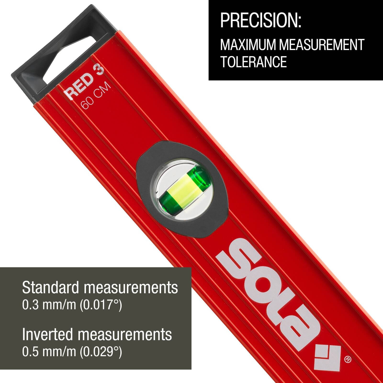 SOLA Big Red Classic Magnetic Spirit Level Set - Contractor Supply Magazine