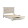 Coastal Grey and Miami White Colour Storage king Bed Frame