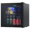 Advwin Mini Bar Fridge Glass Door, 36L Bar Fridge Beverage Refrigerator, Black