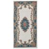Traditional Handmade Wool Rug-Avalon-Ivory/Blue-60X120cm