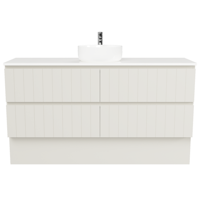 New England Joinery 1500mm Splendor Centre Basin SilkSurface Top Floorstanding Vanity