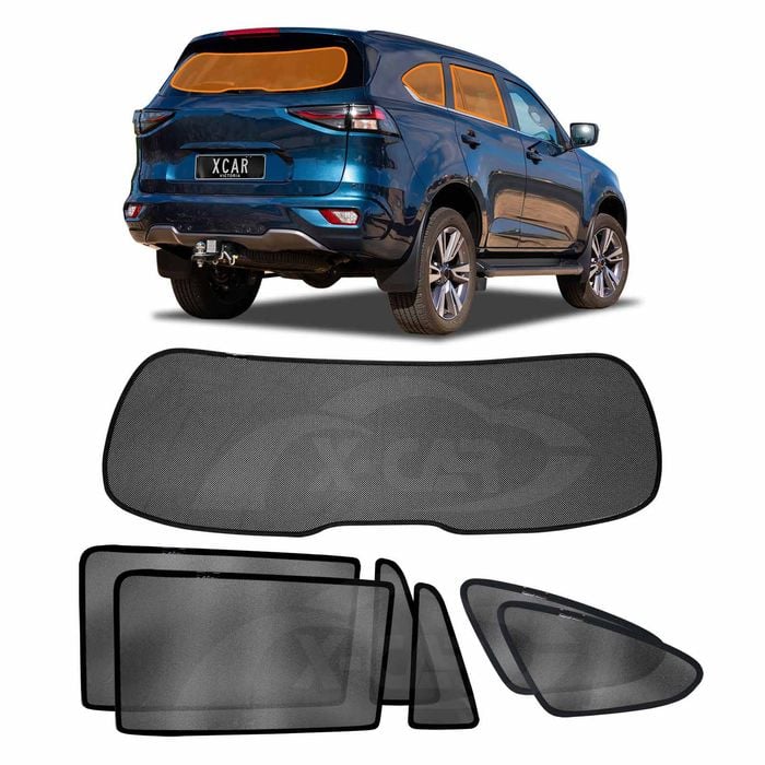 Window Sun Shades for Isuzu MU-X MUX 2022-Onwards Rear Windscreen Shade Sun Blind Mesh