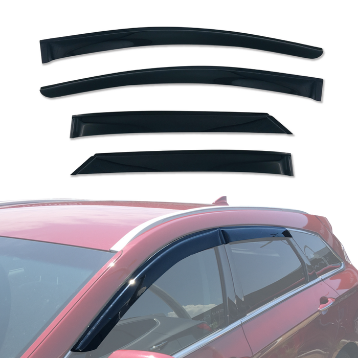 AUSGO Weather Shields for Hyundai  I40 VF Series Wagon 2011-2019 Weathershields Window Visors Wind Deflectors