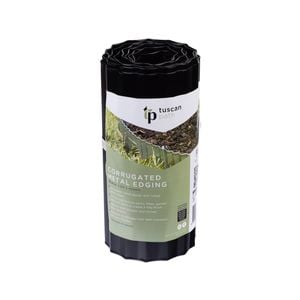 Tuscan Path 250mm x 3.2m Black Garden Edging - Black